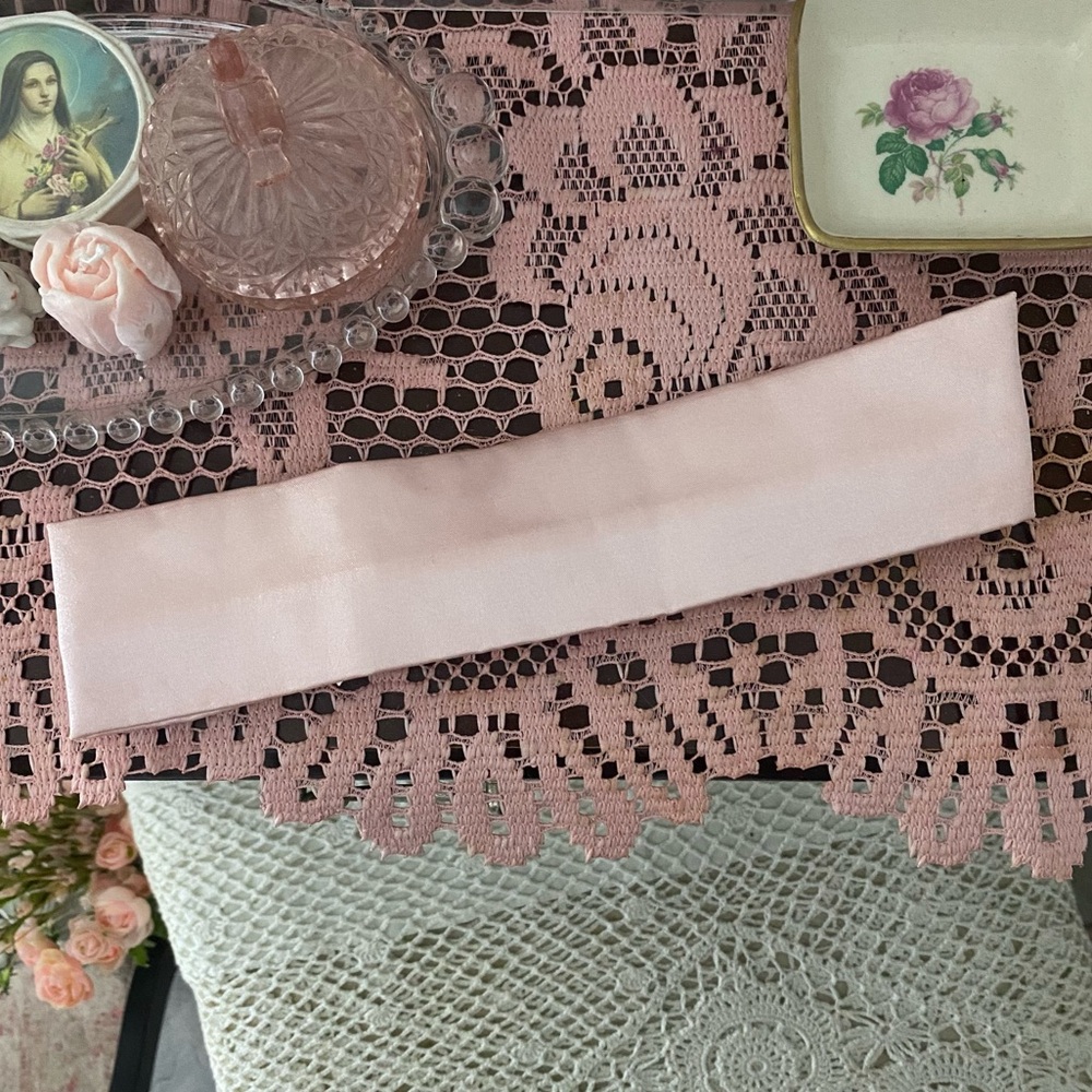 Lush Pink Satin Headband/Headwrap